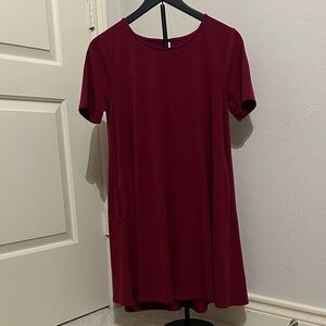 Zenana Outfitters Burgundy Mini Dress